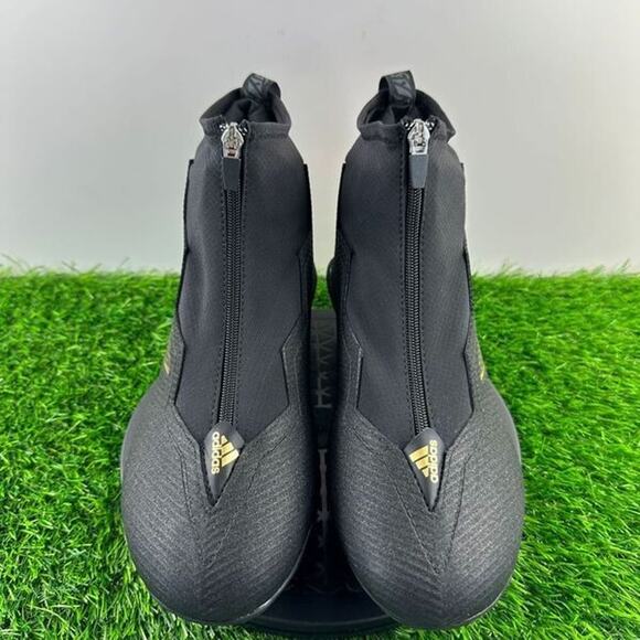 Adidas Nasty 2.0 Men Size 10 Black Gold Football Cleats GZ4628 NEW - Picture 3 of 8